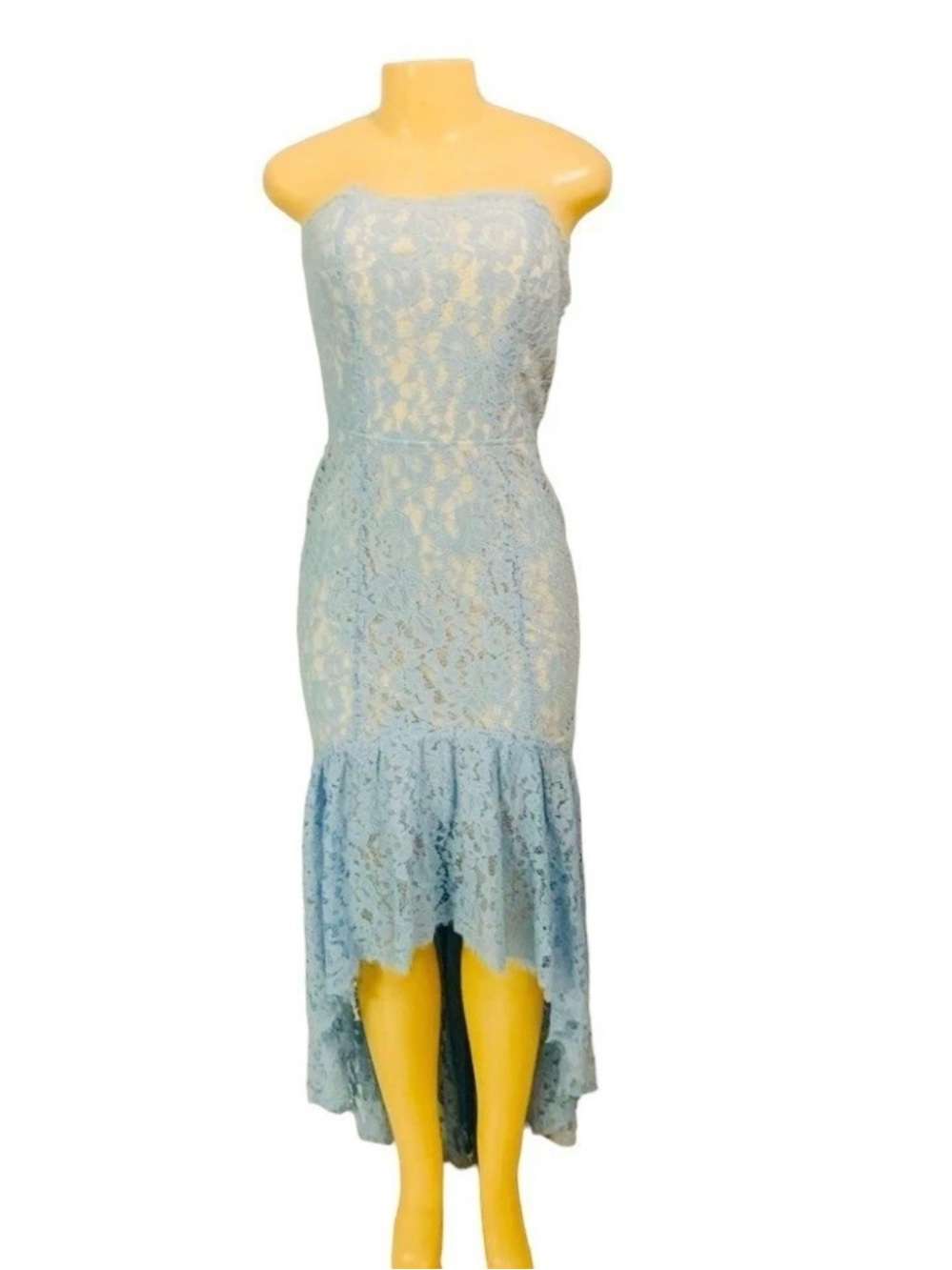 Maniju Sz M Woman Strapless Dress